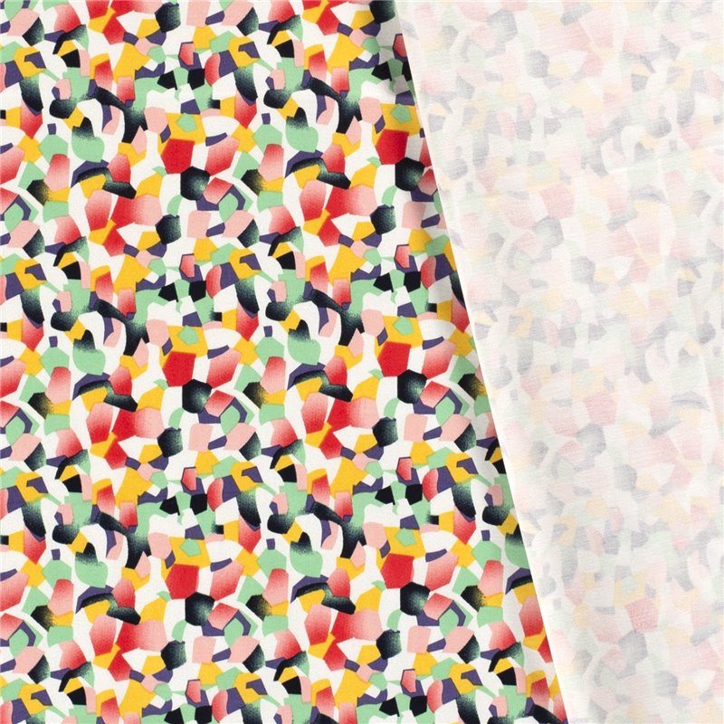 COTTON SATIN ABSTRACT