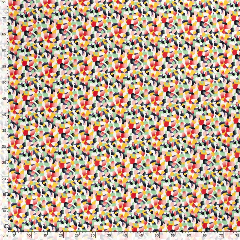 COTTON SATIN ABSTRACT