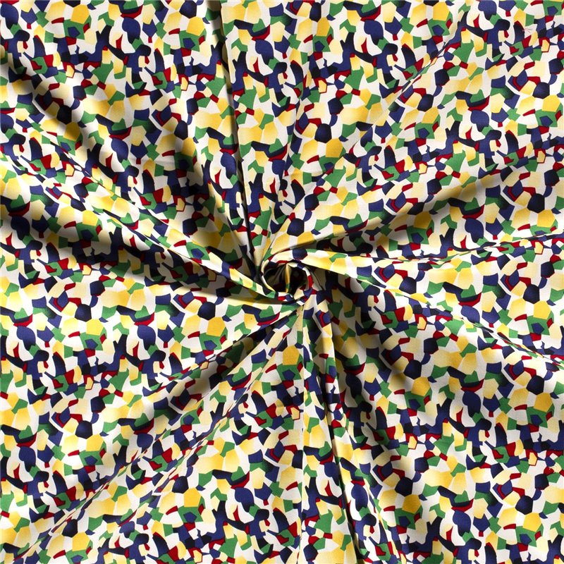 COTTON SATIN ABSTRACT