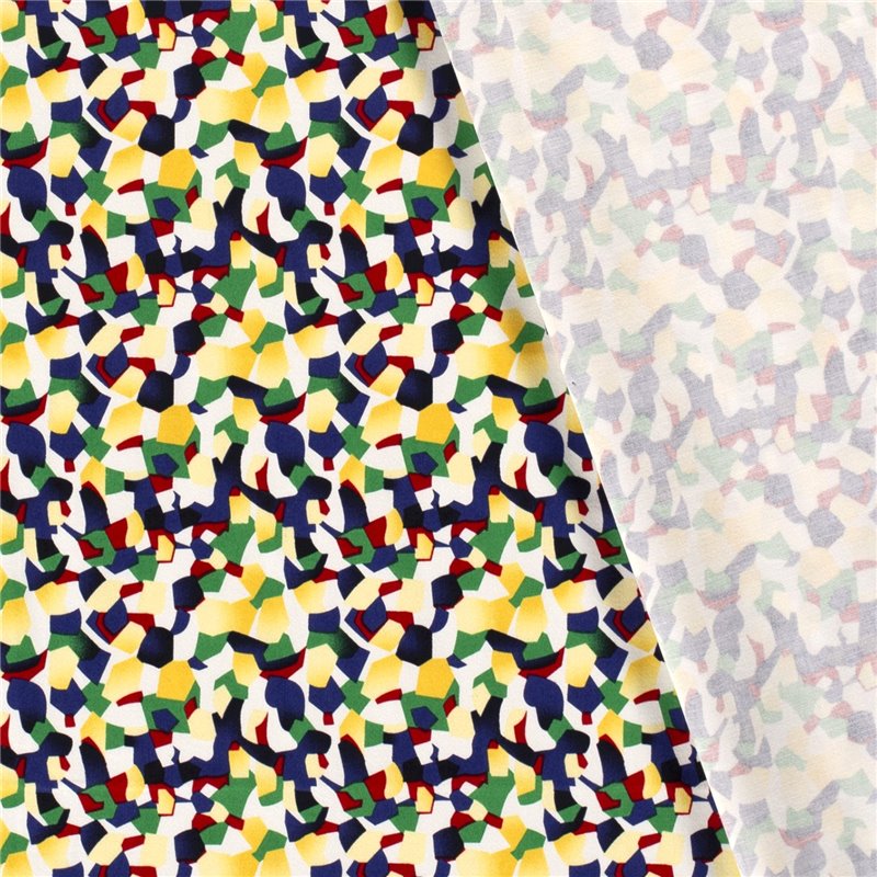 COTTON SATIN ABSTRACT