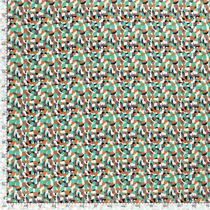 COTTON SATIN ABSTRACT