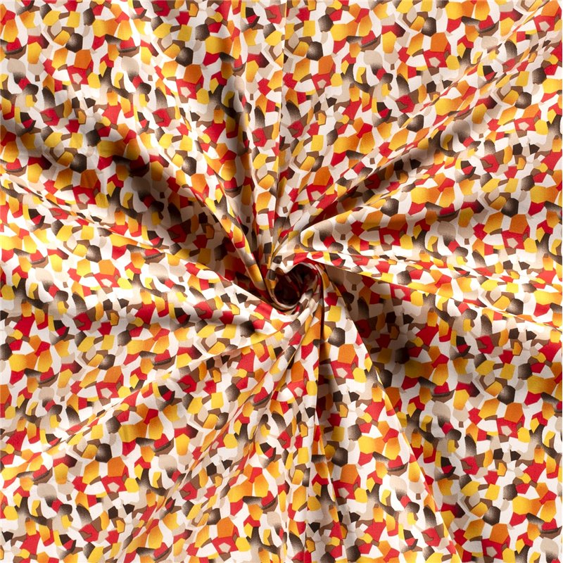 COTTON SATIN ABSTRACT