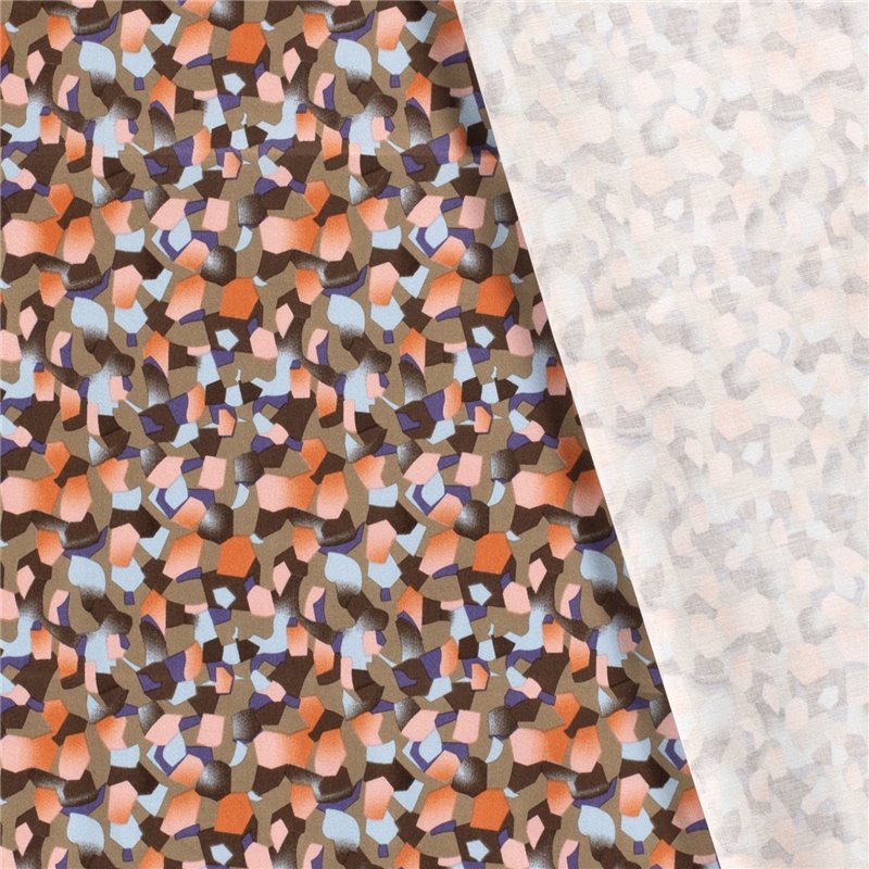COTTON SATIN ABSTRACT