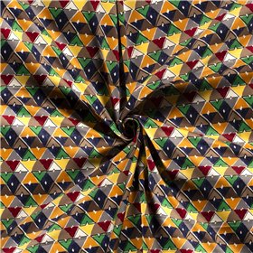 COTTON SATIN ABSTRACT