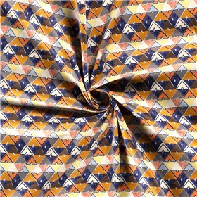COTTON SATIN ABSTRACT