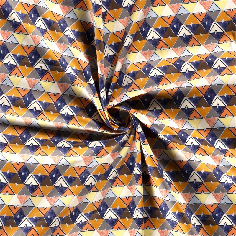 COTTON SATIN ABSTRACT