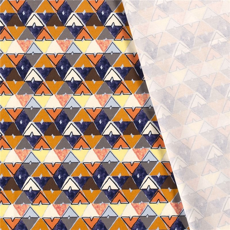 COTTON SATIN ABSTRACT