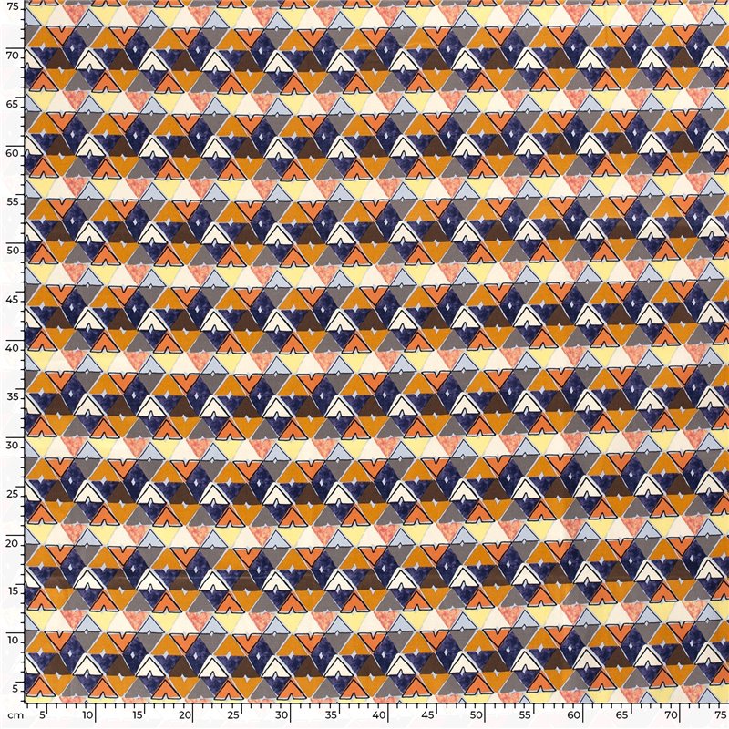 COTTON SATIN ABSTRACT