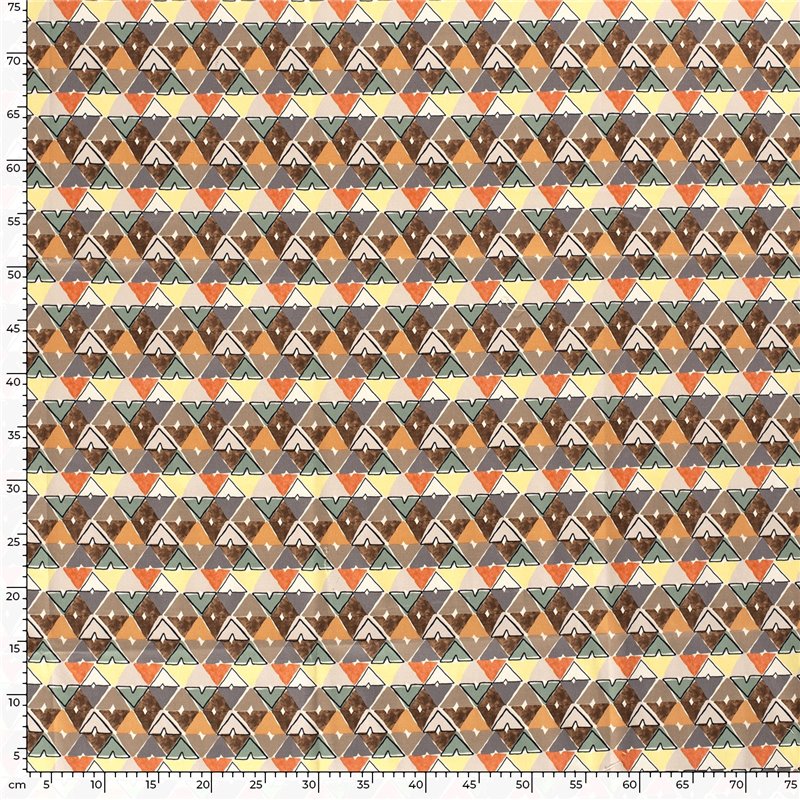 COTTON SATIN ABSTRACT