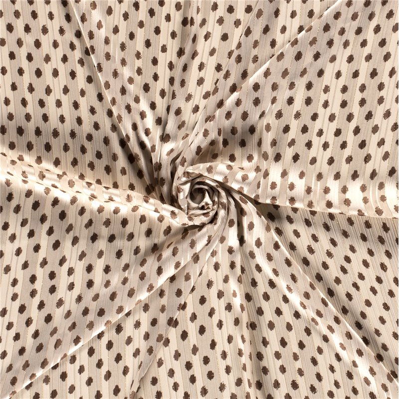 POLY CHIFFON DAMAST LUREX DOTS