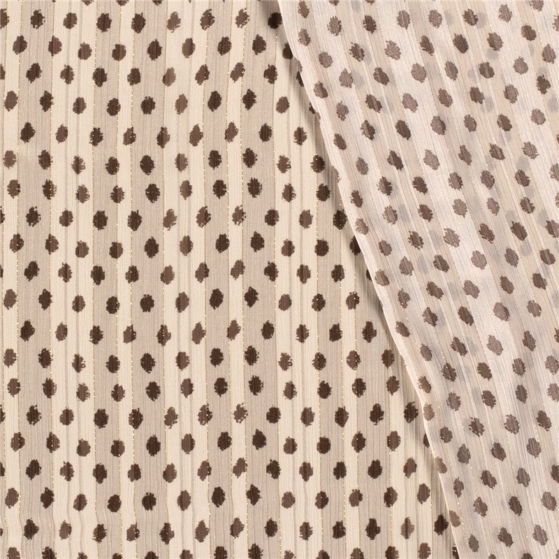 POLY CHIFFON DAMAST LUREX DOTS