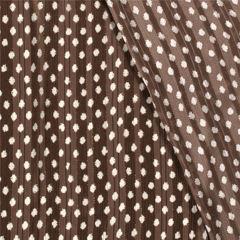 POLY CHIFFON DAMAST LUREX DOTS