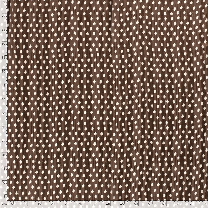 POLY CHIFFON DAMAST LUREX DOTS