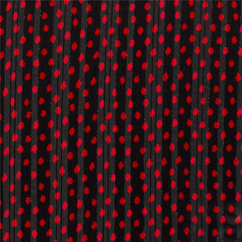 POLY CHIFFON DAMAST LUREX DOTS
