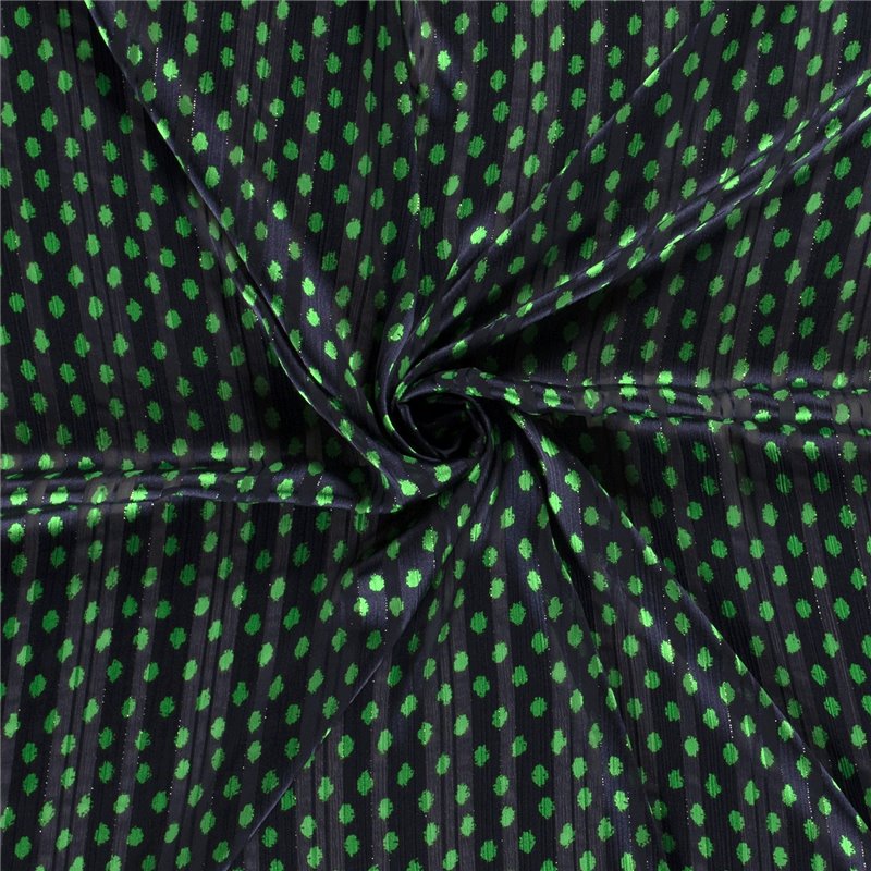 POLY CHIFFON DAMAST LUREX DOTS