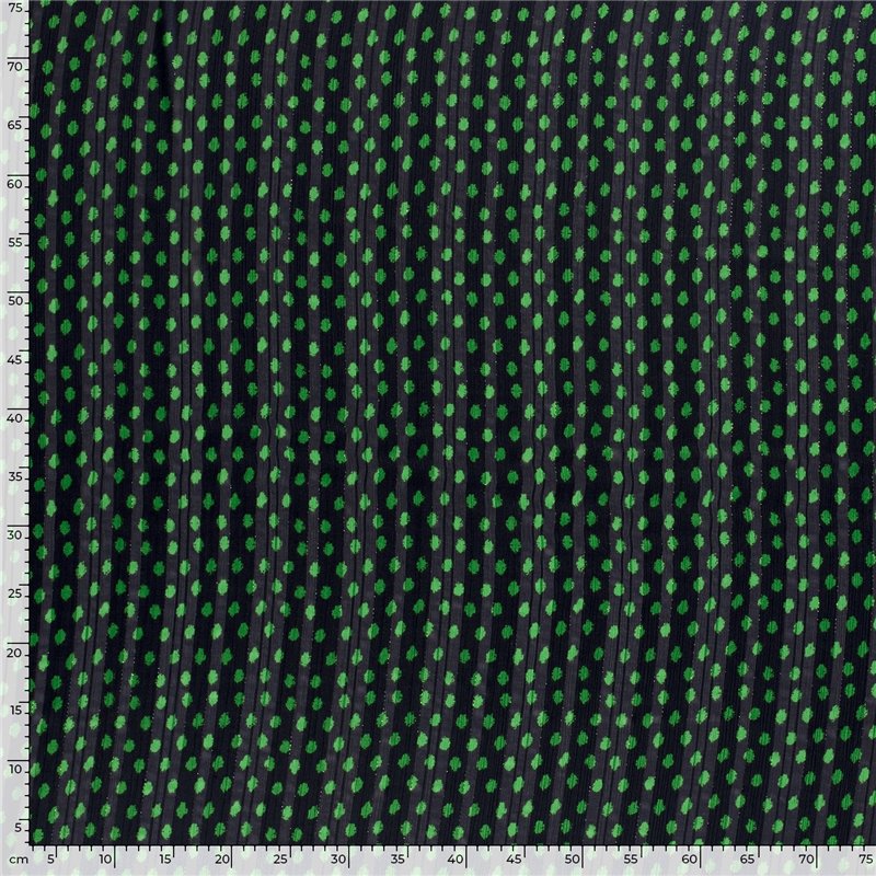 POLY CHIFFON DAMAST LUREX DOTS
