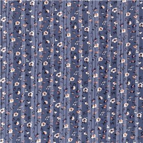 POLY CHIFFON DAMAST LUREX FLOWERS