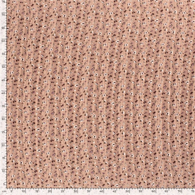 POLY CHIFFON DAMAST LUREX FLOWERS