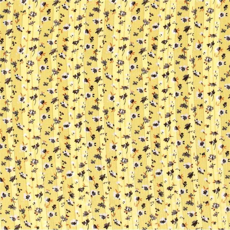 POLY CHIFFON DAMAST LUREX FLOWERS