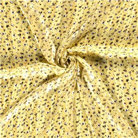 POLY CHIFFON DAMAST LUREX FLOWERS