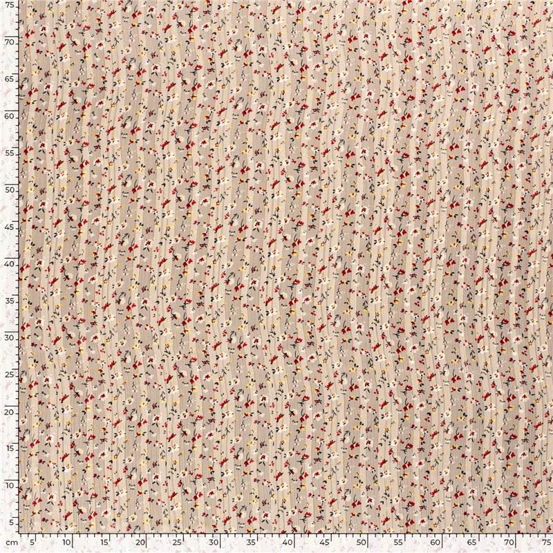 POLY CHIFFON DAMAST LUREX FLOWERS