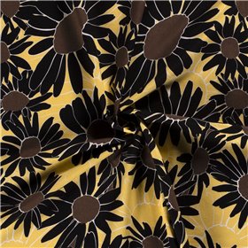 WOVEN VISCOSE LINNEN FLOWERS