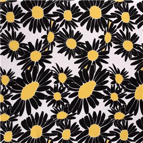 WOVEN VISCOSE LINNEN FLOWERS