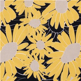 WOVEN VISCOSE LINNEN FLOWERS