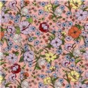 WOVEN VISCOSE LINNEN FLOWERS