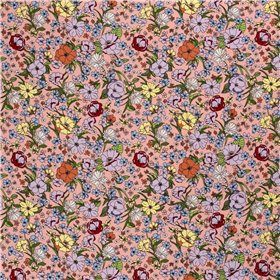 WOVEN VISCOSE LINNEN FLOWERS