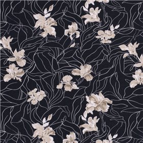 WOVEN VISCOSE LINNEN FLOWERS