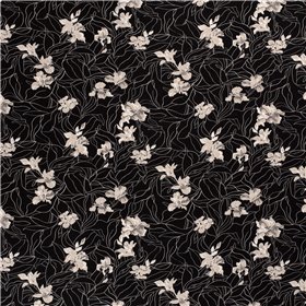 WOVEN VISCOSE LINNEN FLOWERS