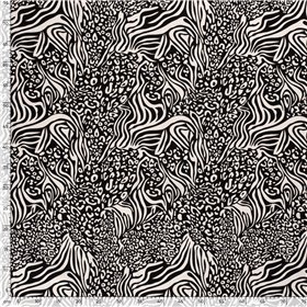 WOVEN VISCOSE LINNEN TIGER