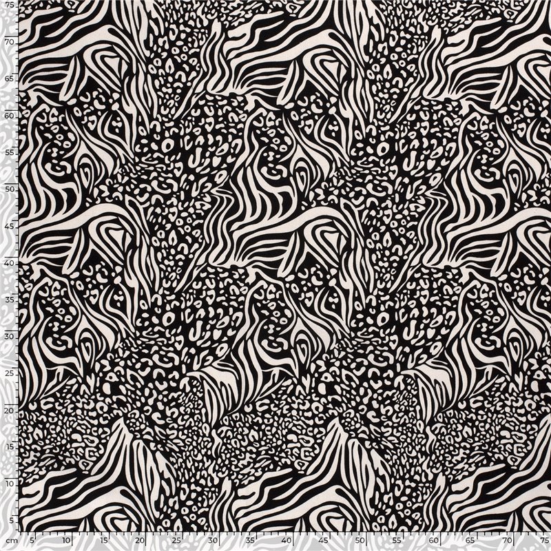 WOVEN VISCOSE LINNEN TIGER