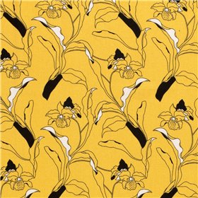 WOVEN VISCOSE LINNEN FLOWERS