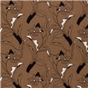 WOVEN VISCOSE LINNEN FLOWERS