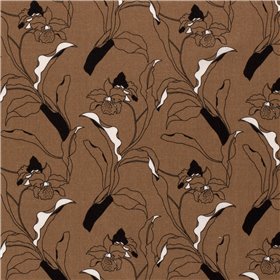 WOVEN VISCOSE LINNEN FLOWERS