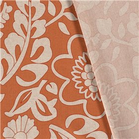 WOVEN VISCOSE LINNEN FLOWERS