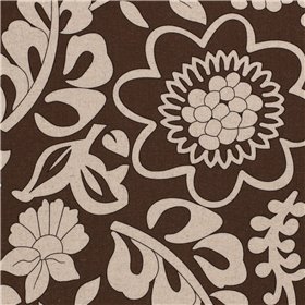 WOVEN VISCOSE LINNEN FLOWERS