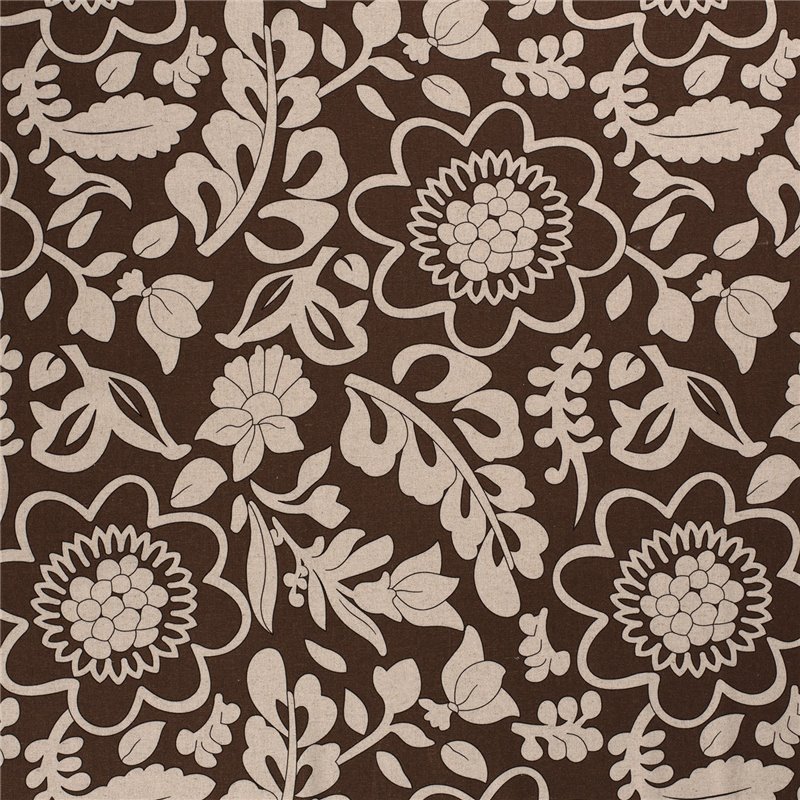 WOVEN VISCOSE LINNEN FLOWERS