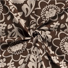WOVEN VISCOSE LINNEN FLOWERS