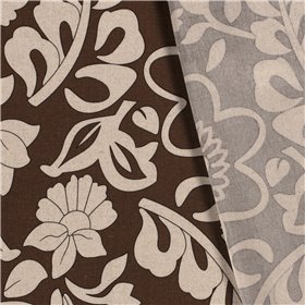 WOVEN VISCOSE LINNEN FLOWERS
