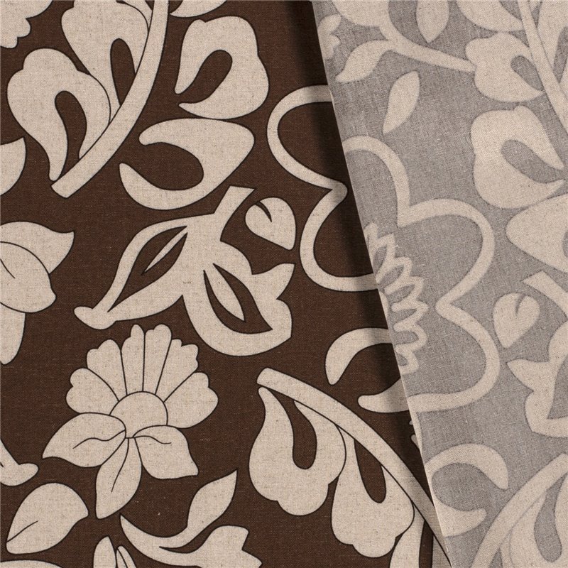 WOVEN VISCOSE LINNEN FLOWERS