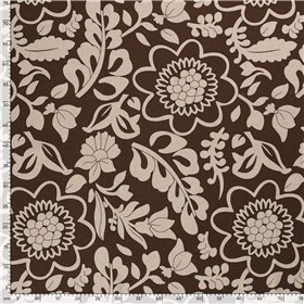WOVEN VISCOSE LINNEN FLOWERS
