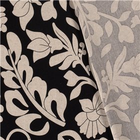 WOVEN VISCOSE LINNEN FLOWERS