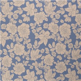 WOVEN VISCOSE LINNEN FLOWERS