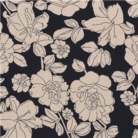 WOVEN VISCOSE LINNEN FLOWERS