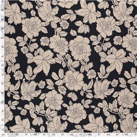 WOVEN VISCOSE LINNEN FLOWERS