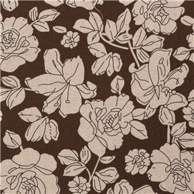 WOVEN VISCOSE LINNEN FLOWERS