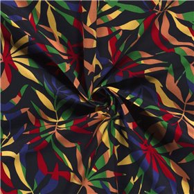 WOVEN VISCOSE LINNEN FLOWERS